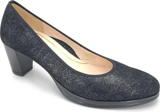 Ara Womens Ophelia Glit Pump Heeled Shoes In Black