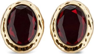 Self Portrait Accessoires, Dames, Veelkleurig, ONE Size, Gehamerde Gouden Oorbellen