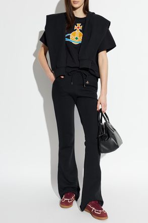 Vivienne Westwood T-shirt With Logo Print, Womens, Black