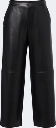 Max Mara Coated jersey straight pants
