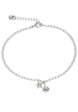 Firetti Fusskette &raquo;Schmuck Geschenk K&ouml;rperschmuck Maritim Seestern+Muschel Ankerkette&laquo;