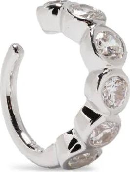 Completedworks Arc crystal-embellished ear cuff - Silver