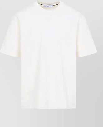 Stone Island cotton sweatshirt raglan sleeves ribbed collar