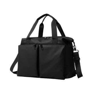 Generic Compatible For Travel Duffel Handbag Dry Wet Outdoor Business Trip Short Distance Shoulder Bag Large Fitness(Black)
