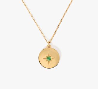 Kate Spade New York The Color Spark Collection Green Joy Medallion Necklace