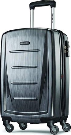 Samsonite Winfield 2 Checked-Medium 24-Inch Hardside Expandable Luggage with Spinner Wheels in Charcoal at Nordstrom