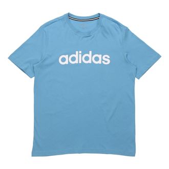 adidas neo Casual Sports Round Neck Short Sleeve Sky Blue GP4892