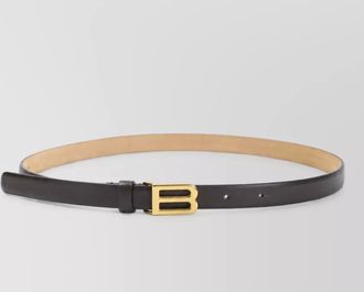 Balenciaga leather slim belt