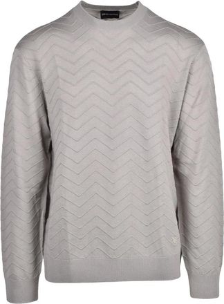 Emporio Armani Heren, Truien, Beige, Maat: XL Wol