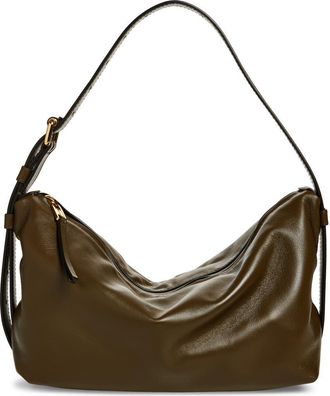 Moschino Tie Me Leather Shoulder Bag in Forest at Nordstrom