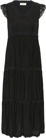 Cream Kleedjes, Dames, Zwart, S, Maxi Jurk
