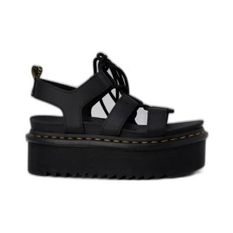 Dr. Martens Flat Sandals, female, Black, Size: 11 US Blaire Sandal LaceUp Platform Sandal