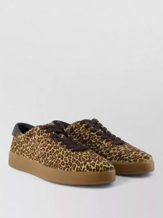 Tory Burch phoenix sneakers leopard print leather pony