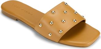 Yosi Samra Harley Studded Slide Sandal in Whiskey at Nordstrom, Size 11