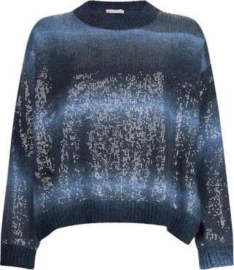 Liu Jo Dames, Truien, Blauw, Maat: M