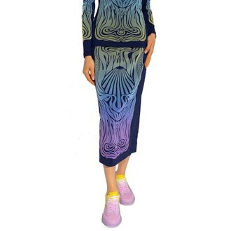 Stella McCartney Womens Blue Polyamide Midi Skirt