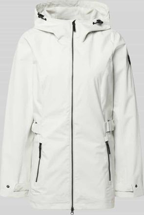 G.I.G.A. DX Regular Fit Regenmantel mit Logo-Detail in Ecru, Gr&ouml;&szlig;e 36