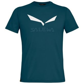 Salewa Solidlogo Dry T-Shirt Funktionsshirt f&uuml;r Herren | blau