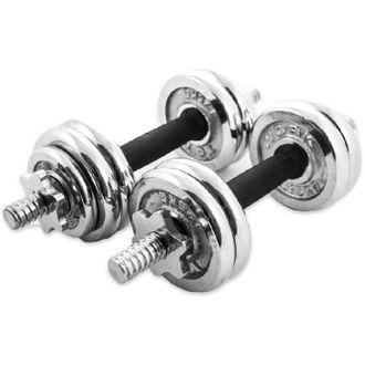 Trade Shop Trade Shop - Coppia Manubri Dumbbell Componibili 15kg Pesi Palestra Fitness Bodybuilding