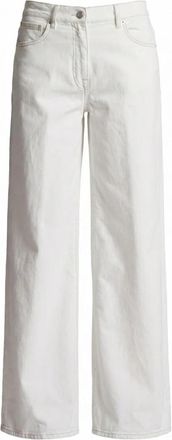 PESERICO Wide Broeken - Dames - Wijde Broeken - Wit - XS - Broeken