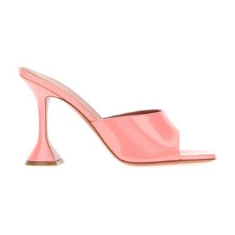 Amina Muaddi Heeled Mules, female, Pink, Size: 8 US Lupita Slipper 95