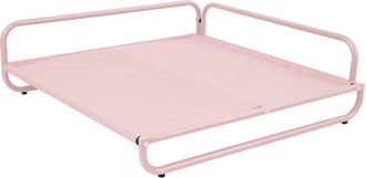 Oviala Estructura para sill&oacute;n modular de jard&iacute;n con estampado rosa