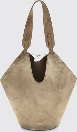 Khaite Borsa Lotus Khaite in pelle di vitello scamosciata