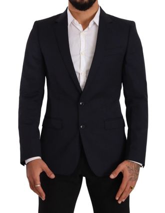 Dolce & Gabbana Heren Donkerblauwe Eenknopsjas MARTINI Blazer