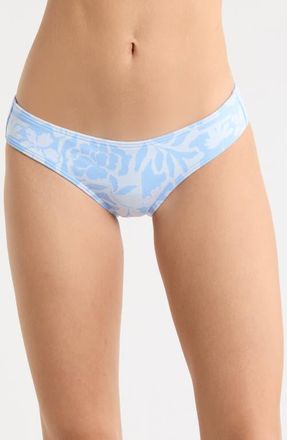 Rip Curl Pacific Coast Cheeky Bikini Bottoms in Sky Blue at Nordstrom, Size Xx-Large