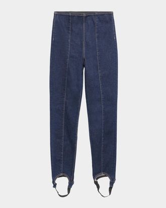 Veronica Beard Lydia High-Rise Stirrup Jeans
