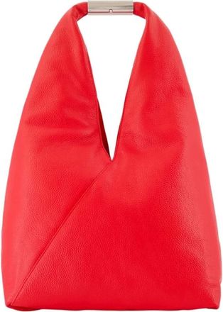 Maison Margiela Tassen, Dames, Rood, ONE Size, Leer, Japanese Media Tas