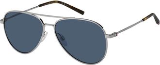 Tommy Hilfiger TH 2336/S Zonnebril - Heren - Zonnebrillen - Grijs - 58 MM - Accessoires