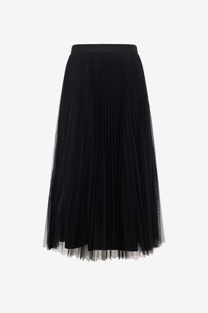 Twinset Plissee-Midirock aus T&uuml;ll