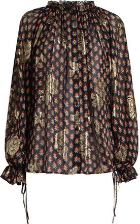Etro Shirt met Ruches en Kant - Dames - Blouses - Veelkleurig - S - Overhemden