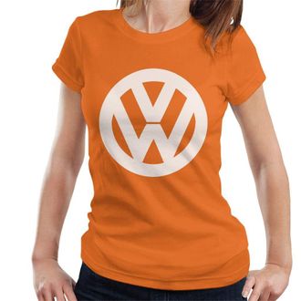 Volkswagen Classic White VW Logo Womens T-Shirt