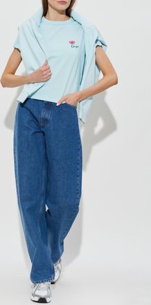 Kenzo T-shirt With Logo, Womens, Blue