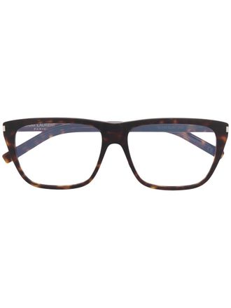 Saint Laurent Eyewear square-frame sunglasses - unisex - Acetate - 57 - Brown