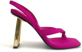 Jeffrey Campbell Fuchsia-Gold Mercantile Stijlvolle Schoenen - Dames - Sandalen met hakken - Roze - 40 EU - Schoenen
