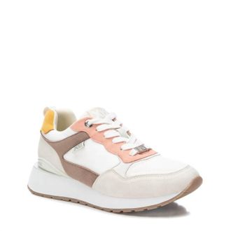 Xti Womens Lace-Up Sneakers In Ice / Pink
