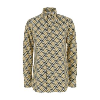 Burberry Dames, Overhemden, Beige, Maat: 2XS Katoen