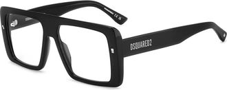 Dsquared2 Mode Bril Model 0166 Kleur 284 - Heren - Brillen - Zwart - 56 MM - Accessoires
