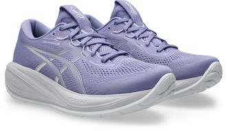 Asics Laufschuh ASICS GEL-CUMULUS 28, Damen, Gr. 37,5, blaubell, wei&szlig;, Synthetik, Schuhe Laufschuh, sportlicher Stil, leicht profiliertes Laufsohlenprofil, 