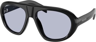 Prada PR C05SF Asian Fit 16K30X Womens Sunglasses Black Size 56