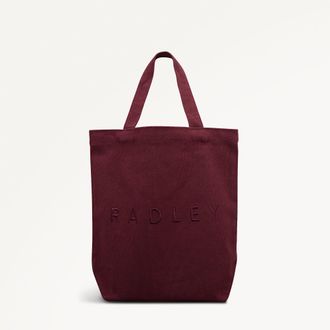 Radley London Dark Cherry Small Open Top Grab Radley Embroidery SS26 Radley London