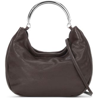Staud Romeo Leather Crossbody Bag in Espresso at Nordstrom