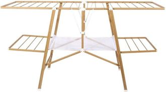 Kitchen Move Kitchen Move S&eacute;choir &Agrave; Linge Pliable &Eacute;tendoir Multifonction 20m Nairobi Couleur Bois