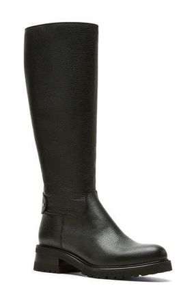 La Canadienne Cate City Dry Waterproof Knee High Boot in Black Pebble Leather at Nordstrom Rack, Size 6.5