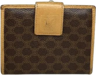 Celine Pre-owned Leather Wallet - Dames - Vintage Accessoires - Bruin - ONE Size - Leer - Vintage
