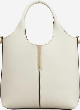 Tod's White Mini Leather Tote