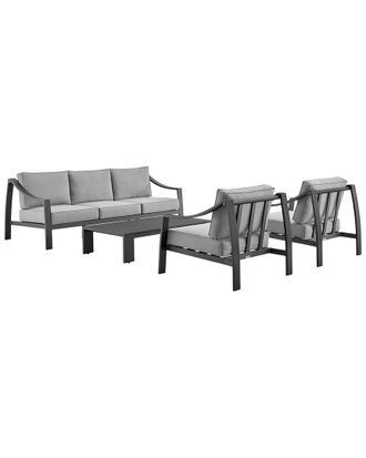 Armen Living Mongo 4Pc Outdoor Patio Furniture Set